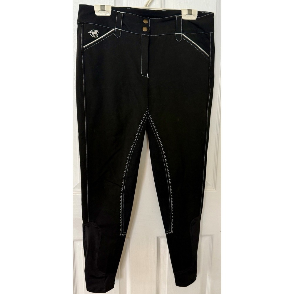 Piper by Smartpak Women's Equestrian Breeches Black 32L EUC